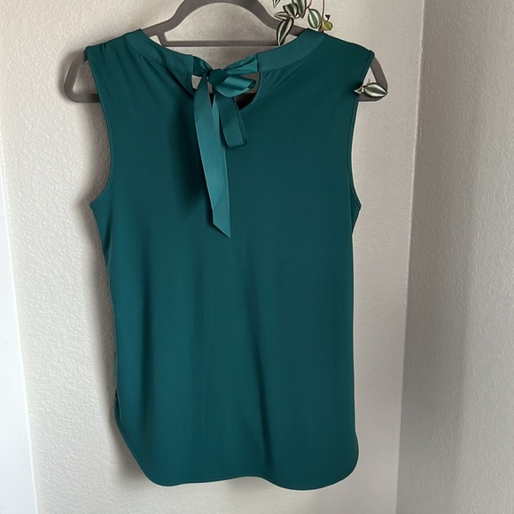 EUC - 41 Hawthorn Clearwater Mixed Material Surplice Blouse (S) - Picture 4 of 10